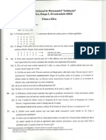 2013 Matematica Concursul 'Arhimede' Etapa I Clasa III Subiecte