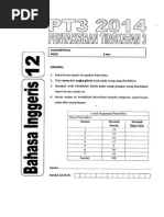 Terengganu PT3 Trial Exam BI