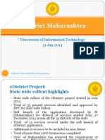 Maharashtra EDistrict Presentation for EGov Conf 30-31 Jan 14