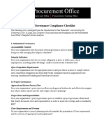 Good Governance Compliance Checklist 2013 Final