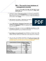 ABI/INFORM - The World's Best Database of Management Journals