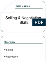MMS - SEM I - Selling & Negotiation Skills