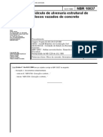 NBR 10837 - Cálculo de Alvenaria Estrutural de Blocos Vazados de Concreto