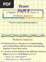 Team Skill 1: The Five Steps in Problem Analysis