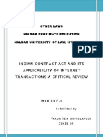 Indian Contract Act and Internet Transactions