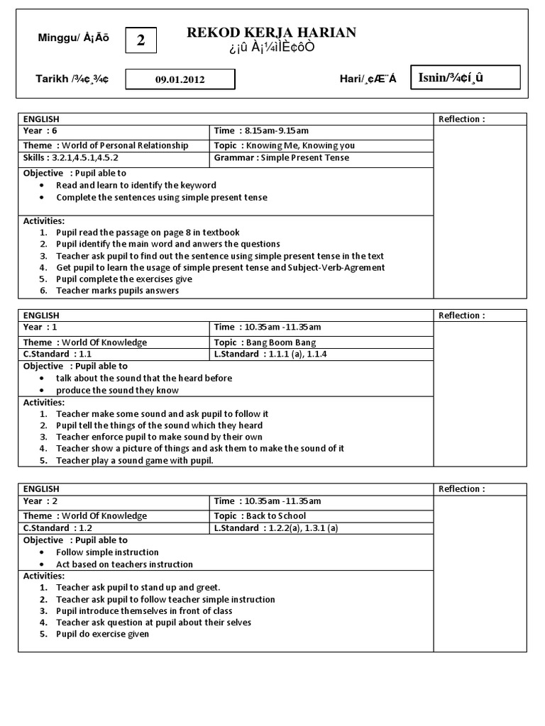 Monday English Language Teachers