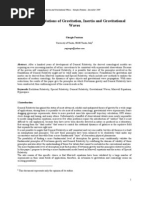 Download On the Foundations of Gravitation Inertia and Gravitational Waves by giorgiofontana SN24069210 doc pdf