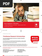 Download ThinkSwiss Scholarships 2015 by Swiss Consulate New York SN240697541 doc pdf