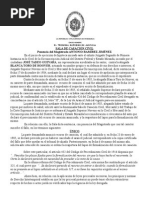 Demanda de La Irretroactividad