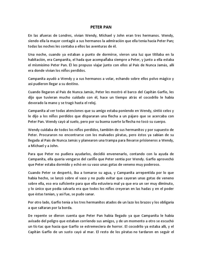 Peter Pan | PDF | Peter Pan | Neverland