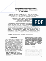 EDTA Pseudothrombocytopenia Not Prevented With Heparin