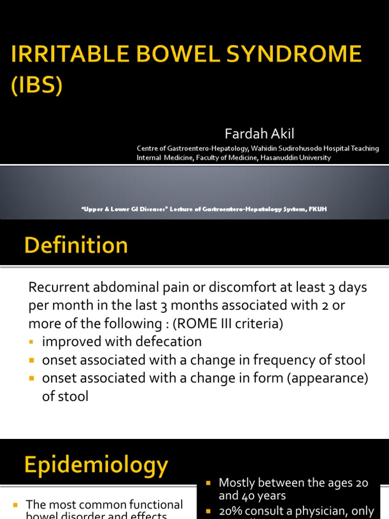 Understanding Irritable Bowel Syndrome | PDF
