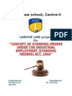 Standing Orders Labour Law Project