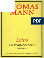 Mann Letters To Paul Amann