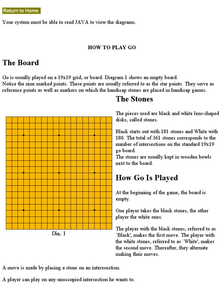 How To Play Go PDF Gaming Traditional Board Games