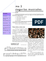 Tema 2 Categorías Musicales