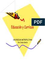 Educacion y Curriculo