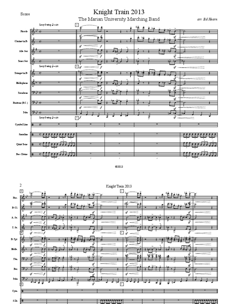 Knight Train 2013 | PDF | Organologie élémentaire | Production musicale