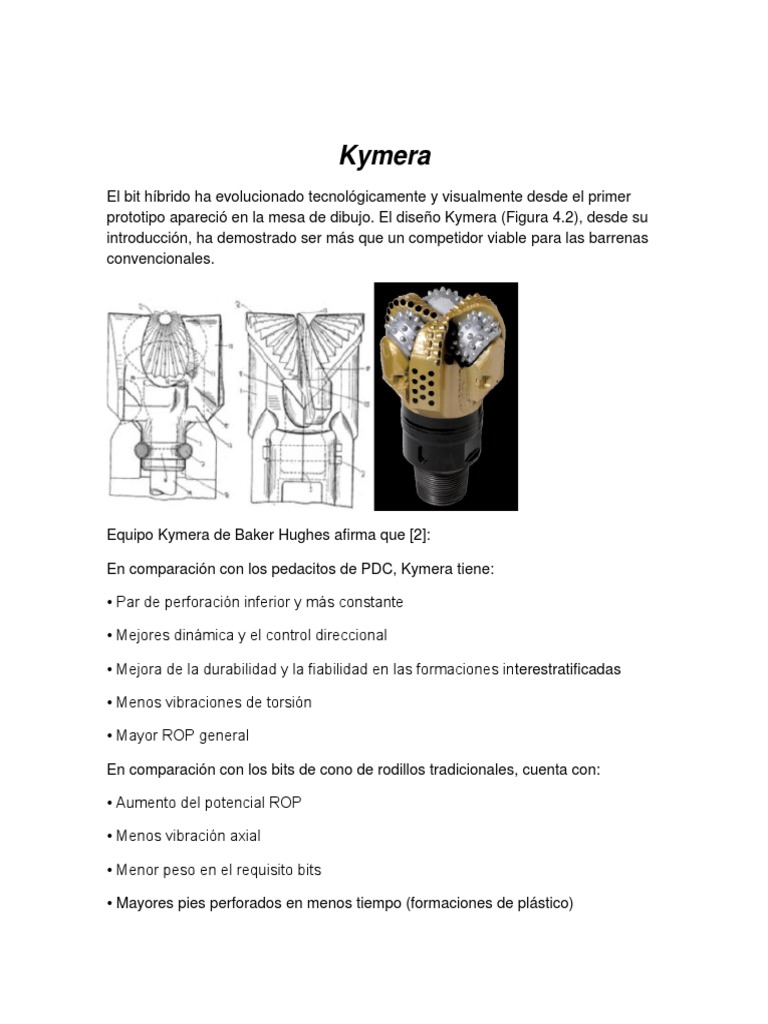 Bit Kymera: Innovación en Perforación | PDF | Tecnología