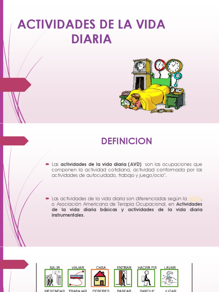 Actividades de La Vida Diaria | PDF | Salud y bienestar | Medicina