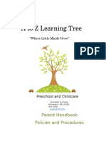 A To Z Learning Tree Parent Handbook Updated 9-11-14