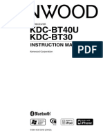 KDC-BT40U KDC-BT30: Instruction Manual