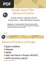 Google Advanced Features