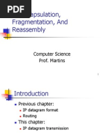 IP Encapsulation, Fragmentation, and Reassembly: Computer Science Prof. Martins