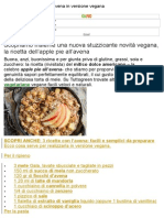 Ricetta Dell’Apple Pie All’Avena in Versione Vegana