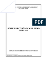 Sintesis Economica Puno 2013