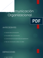 La Comunicación Organizacional