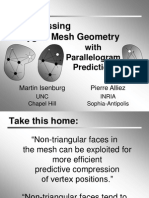 Compressing Polygon Mesh Geometry: With Parallelogram Prediction