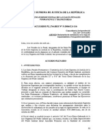 Acuerdo Plenario 5-2006 (Ausencia y Contumasia Declaratoria Judicial)