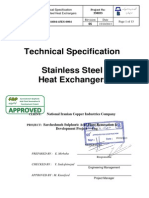 Technical Specification Stainless Steel Heat Exchangers: Project No: 338033