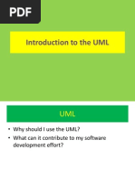 Introduction to the UML
