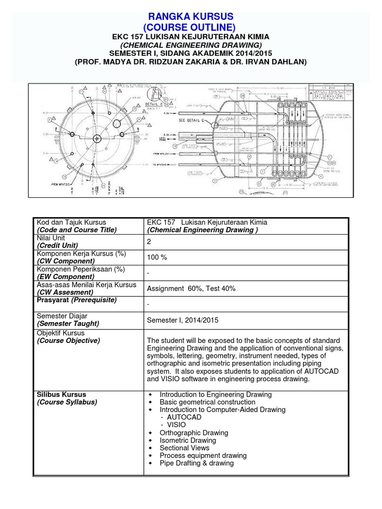 Rangka Kursus (Course Outline) | PDF | Technical Drawing | Design