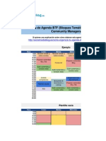 Plantilla Cómo Organizar Tu Agenda de Community Manager