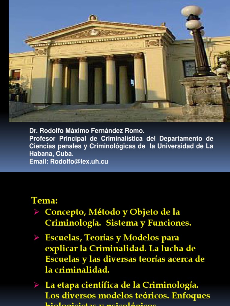 Historia de la Criminología Proyeccion.ppt Criminología