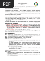 Download WMSU College Entrance Test Schedules and Information for SY 2015-2016 by Western Mindanao State University SN240753332 doc pdf