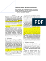 Considerations When Evaluating Microprocessor Platforms