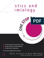 One Stop Doc Statistics and Epidemiology - Ferenczi, Emily, Muirhead, Nina