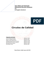 Circulo de Calidad, Trabajo Terminado