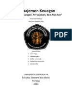 Makalah Manajemen Keuangan - Laporan Keuangan, Perpajakan, Dan Arus Kas