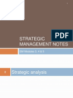 Strategic Management Notes: SM Modules 3, 4 & 5