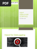 Abap Debugger Scripting