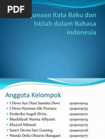 Download Penggunaan Kata Baku Dan Istilah Dalam Bahasa Indonesia by ebychcllusnyum SN240764252 doc pdf