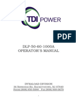 TDI DLP-50-60-1000 Operator's Manual