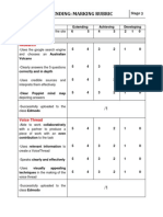 Marking Rubric