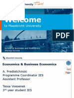 Welcome: To Maastricht University