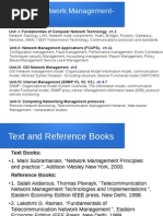 EEE 534 Network Management-Syllabus: Unit - I: Fundamentals of Computer Network Technology